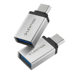 خرید آنلاین مبدل USB-C به USB-A لنشن مدل C3 با سرعت 5 گیگابایت بر ثانیه