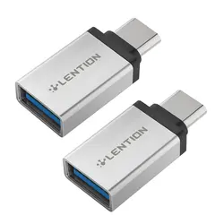 خرید آنلاین مبدل USB-C به USB-A لنشن مدل C3 با سرعت 5 گیگابایت بر ثانیه