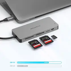 هاب تایپ سی 11 پورت C19 ELITE برند لنشن