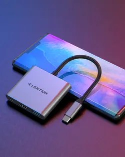 خرید اینترنتی هاب3پورت USB-C لنشن مدل C14 با کیفیت عالی