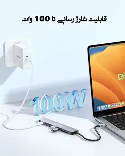 خریدهاب 8 پورت CE18s Usb c | هاب با خروجی Hdmi 4K | هاب مک بوک لنشن