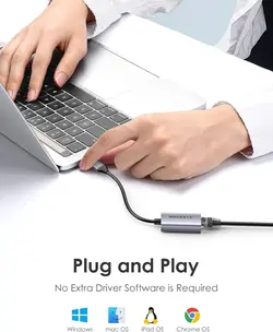 مبدل USB-A به HU604| Gigabyte RJ45