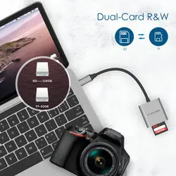 مبدل USB-C به C8|SD/MicroSD