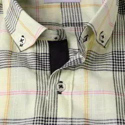 پیراهن آستین کوتاه ال آر سی LRC مدل 7015T لیمویی