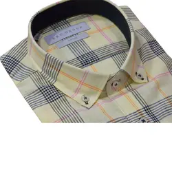 پیراهن آستین کوتاه ال آر سی LRC مدل 7015T لیمویی