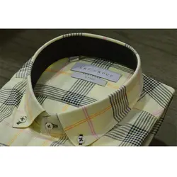 پیراهن آستین کوتاه ال آر سی LRC مدل 7015T لیمویی