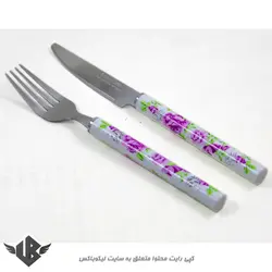 چاقو و چنگال میوه خوری گرین هوم  کد KF-02