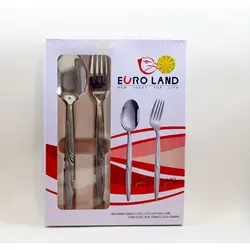 ست قاشق و چنگال ۱۲ پارچه یورولند طرح ایگل