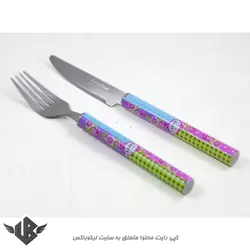 چاقو و چنگال میوه خوری گرین هوم  کد KF-03