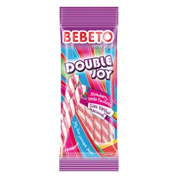 پاستیل رشته‌ای ببتو BEBETO دابل جوی 75 گرم