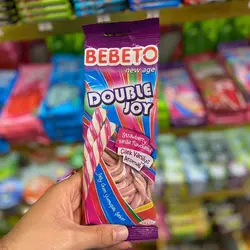 پاستیل رشته‌ای ببتو BEBETO دابل جوی 75 گرم