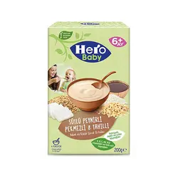 غذای کمکی هیرو بیبی هشت غله و پنیر شیری 200 گرم
