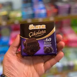 شکلات تلخ 60٪ اولکر با شاه‌توت 60 گرم
