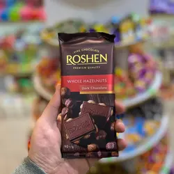 تابلت شکلات تلخ فندقی روشن(ROSHEN) ۹۰ گرمی