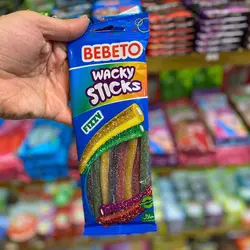 پاستیل ترش و شیرین میوه‌ای و مغزدار ببتو BEBETO ۷۵ گرم