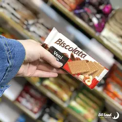 ویفر کرم دار بیسکولاتا ونی با مغز فندق 50 گرم