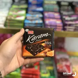 شکلات تخته ای اتی کارام پرتقال و بادام تلخ  70 گرم