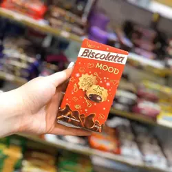 بیسکویت شکلاتی بیسکولاتا 40 گرم