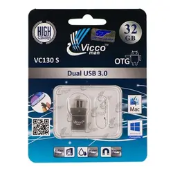 فلش مموری ویکو من مدل VC130 OTG USB 3 ظرفیت 32 گیگ - لینوکس کالا