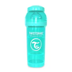 شیشه شیر طلقی 260 میلی لیتر تویست شیک فیروزه ای«Twistshake» - لیتل بی بی