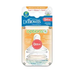 سرشیشه دو عددی +0 ماه مناسب شیشه عریض آپشن پلاس دکتر براون Drbrowns - لیتل بی بی