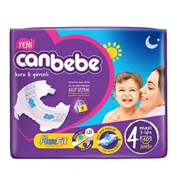 پوشک بچه جان ب ب (Canbebe) سایز 4 - لیتل بی بی