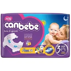 پوشک جان ب ب (Canbebe) سایز 3 بسته 45عددی - لیتل بی بی