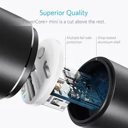 شارژر همراه انکر مدل A1104 PowerCore Plus Mini با ظرفیت 3350 میلی آمپر ساعت