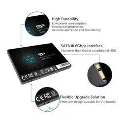 اس اس دی اینترنال SATA3.0 سیلیکون پاور مدل Ace A55 ظرفیت 1 ترابایت