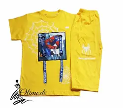 تیشرت شلوارک چراغدار طرح اسپایدرمن