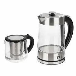 چای ساز کویین هوم همراه با دمنوش ساز مدل QH-8050