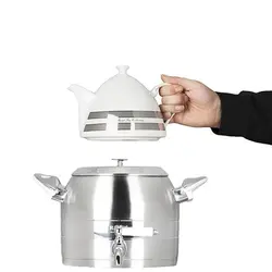ست کتری و قوری استیل راسل کد R-118
