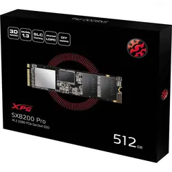 اس اس دی اینتر نال XPG ای دیتا مدل SX8100 PCIE GEN3X4 M.2 2280 ظرفیت ۵۱۲ گیگابایت