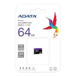 کارت حافظه UHS-I ای دیتا از نوع microSDHC/SDXC کلاس 10سرعت80MBps ظرفیت 16G