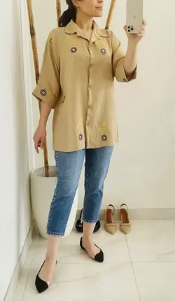 شومیز چشم کد779 - پوشاک لاویز استایل