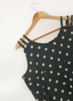 پیراهن خالخالی کد 362 - پوشاک لاویز استایل