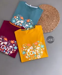 تیشرت لانگ LOVE کد 262 - پوشاک لاویز استایل