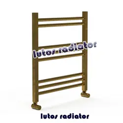 حوله خشک کن استیل لوله ایی طلایی مات