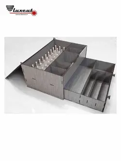 جعبه لوازم خیاطی چوبی طرح کلاسیک مدلLC108