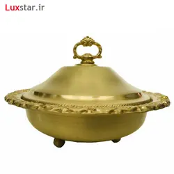 شکلات خوری برنجی درب دار ایران کادو مدل 406b