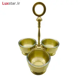 شکلات خوری سه خانه برنجی ایران کادو مدل 4063b