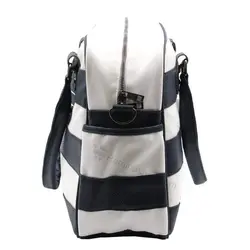 کیف لوازم نوزاد چرم راه راه خاکستری سفید کوکالو Cocalo - قیمت خرید | مادرآن