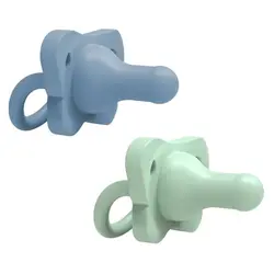 پستانک انگشتی سیلیکونی دو عددی 6-0 DrBrowns سبز و آبی - قیمت خرید | مادرآن