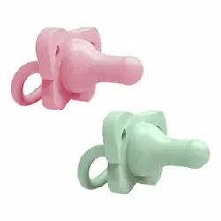 پستانک انگشتی سیلیکونی دو عددی 6-0 DrBrowns سبز و صورتی - قیمت خرید | مادرآن