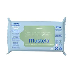 دستمال مرطوب کودک موستلا Mustela بسته 60 عددی - قیمت خرید | مادرآن