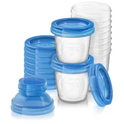 ظرف ذخیره شیر مادر ۱۸۰ میلی لیتر 10عددی فیلیپس اونت philips avent - قیمت خرید | مادرآن