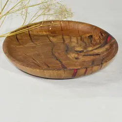 بشقاب چوب و رزینی چوب بلوط کد kn67