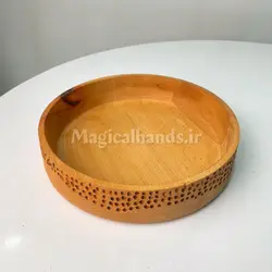 آجیل خوری چوبی مدل بلوط چوب راش کد kn45