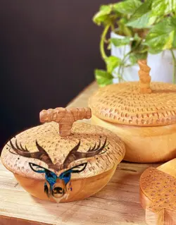 سرویس پذیرایی چوبی طرح بلوط کدKS27