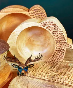 سرویس پذیرایی چوبی طرح بلوط کدKS27